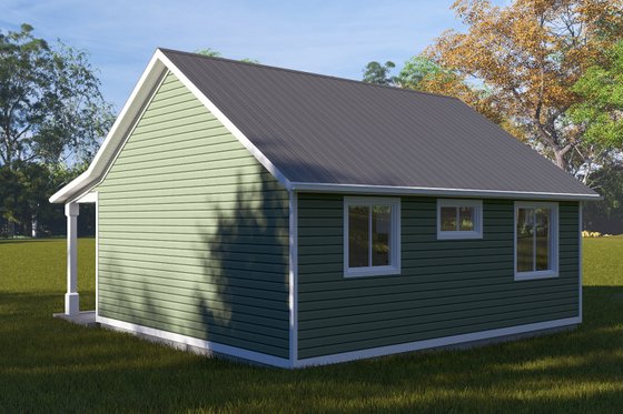 Exterior - Rear Elevation 1 for Farmhouse House Plan #1060-304 - 1 bed, 1 bath