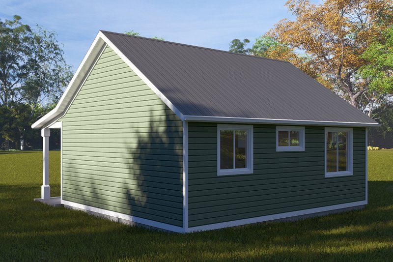 Dream House Plan - Exterior - Rear Elevation 1 for Farmhouse House Plan #1060-304 - 1 bed, 1 bath