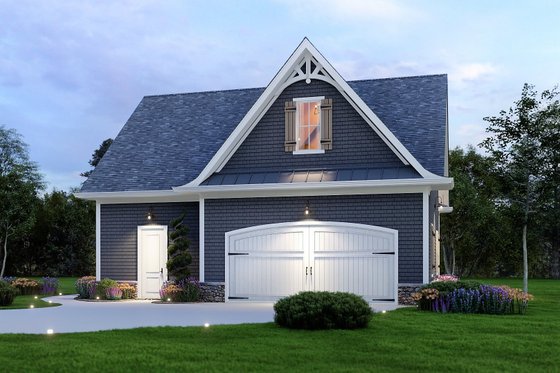 Exterior - Front Elevation 3 for Traditional House Plan #54-558, 0 bath