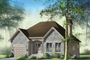 European Style House Plan - 2 Beds 1 Baths 1200 Sq/Ft Plan #25-4302 