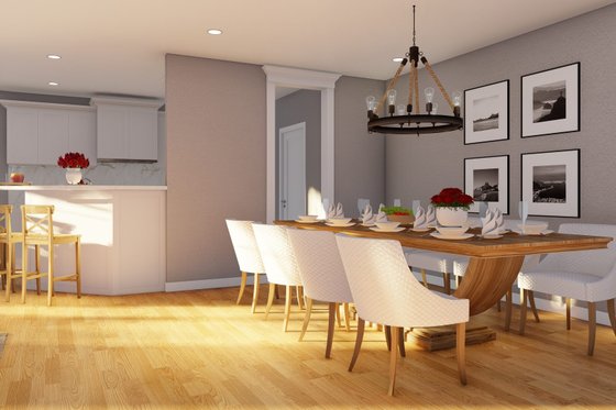 Interior - Dining Room 1 for Traditional House Plan #17-2465 - 3 bed, 3 bath