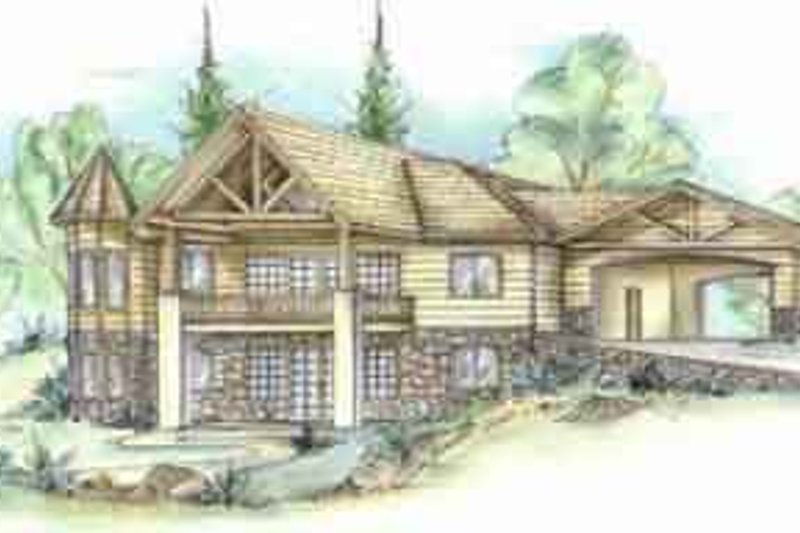 Architectural House Design - Traditional Exterior - Front Elevation Plan #117-182