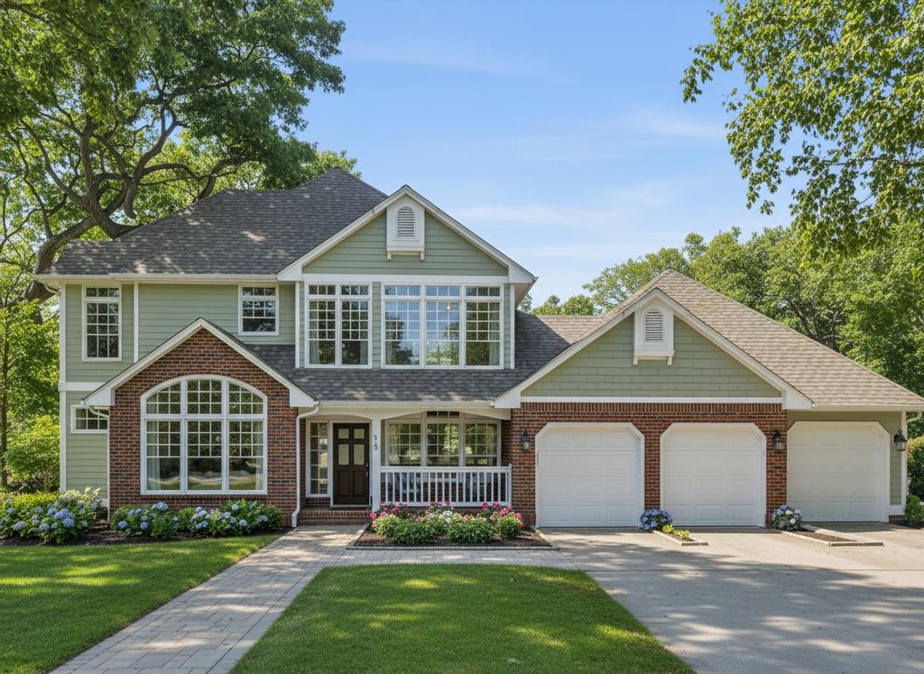 Exterior - Front Elevation 2 for Traditional House Plan #100-460 - 4 bed, 2.5 bath