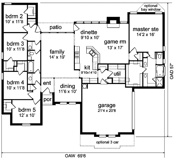 Dream House Plan - Traditional Floor Plan - Main Floor Plan #84-141