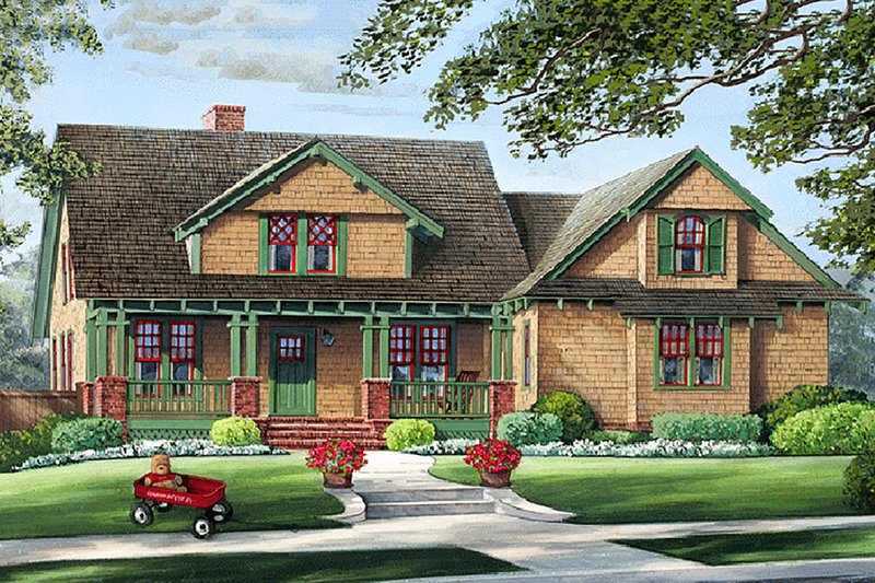 Home Plan - Craftsman Exterior - Front Elevation Plan #137-251