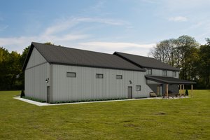 Exterior - Rear Elevation for Barndominium House Plan #1084-15 - 4 bed, 2.5 bath