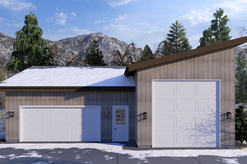 House Plan Design - Exterior - Front Elevation 6 for Modern House Plan #1060-233, 0 bath