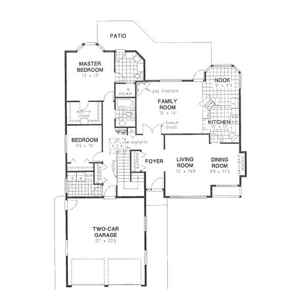 Traditional Floor Plan - Main Floor Plan #18-9052