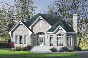 Traditional Exterior - Front Elevation Plan #25-123