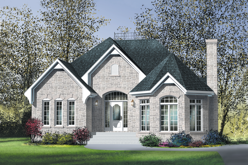 Dream House Plan - Traditional Exterior - Front Elevation Plan #25-123