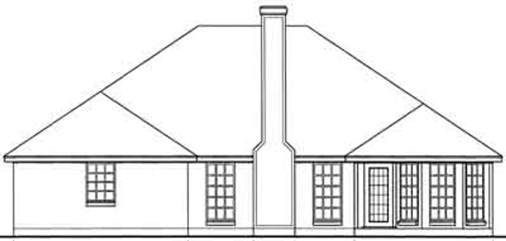 Traditional Style House Plan - 3 Beds 2 Baths 1743 Sq/Ft Plan #42-338 ...