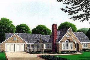 House Blueprint - Bungalow Exterior - Front Elevation Plan #410-101