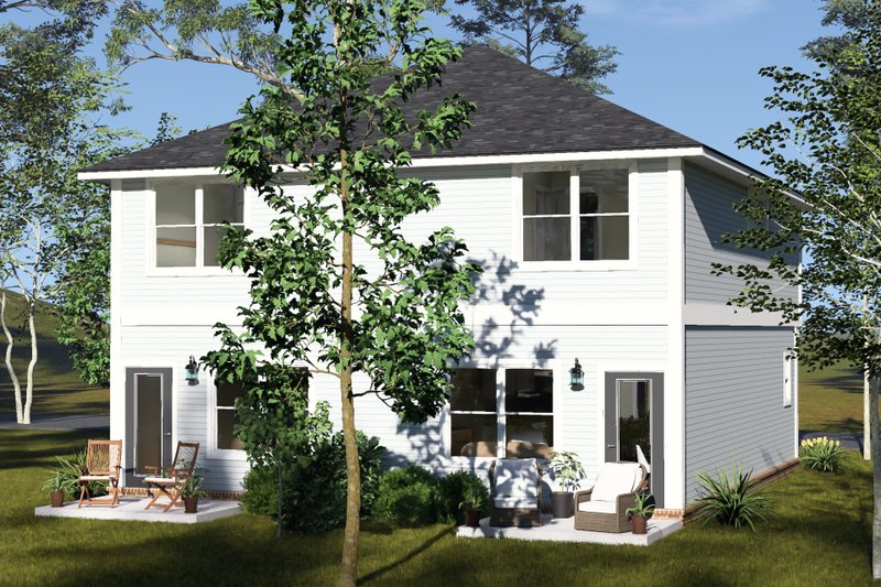 Home Plan - Exterior - Other Elevation 3 for Cottage House Plan #513-2491 - 2 bed, 2.5 bath