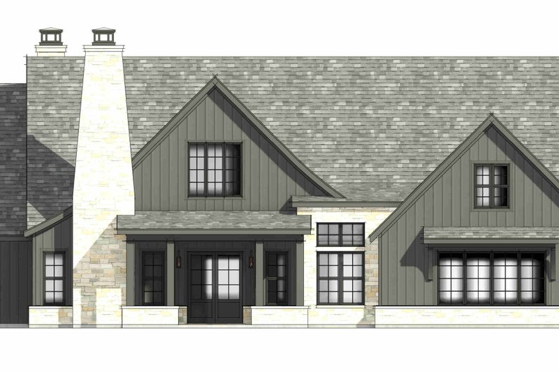 House Blueprint - Exterior - Front Elevation 8 for Cottage House Plan #1096-171 - 4 bed, 3 bath