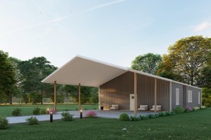 Exterior - Other Elevation for Barndominium House Plan #1107-41 - 2 bed, 2 bath