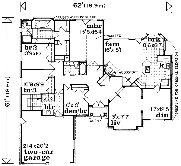 Traditional Floor Plan - Main Floor Plan #47-614