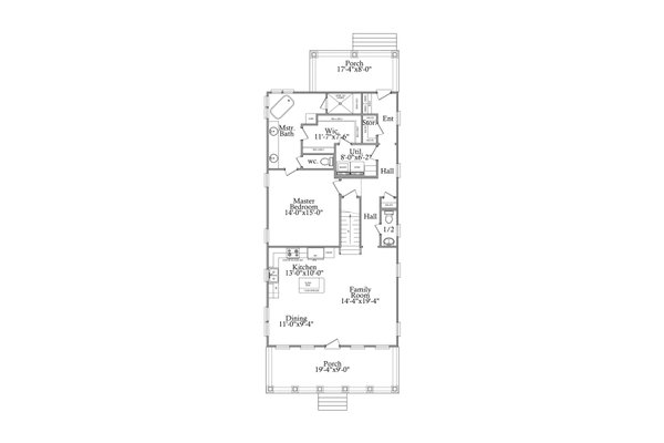 Traditional Floor Plan - Main Floor Plan #69-398