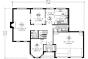 European Style House Plan - 4 Beds 2.5 Baths 2547 Sq/Ft Plan #25-4245 