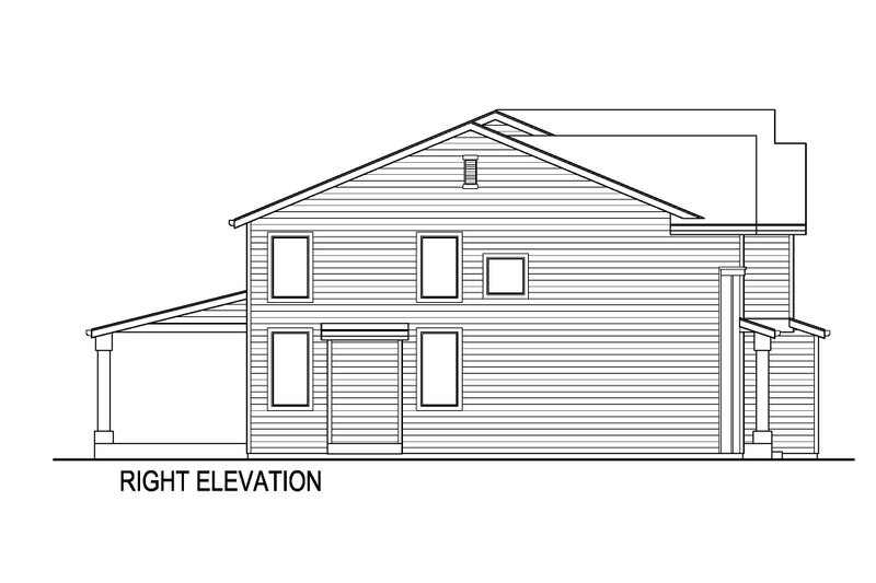 Dream House Plan - Exterior - Other Elevation 1 for Farmhouse House Plan #569-57 - 5 bed, 3 bath