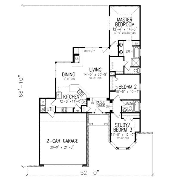 European Floor Plan - Main Floor Plan #410-256