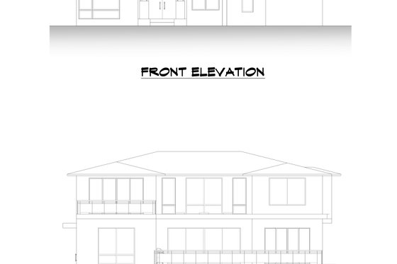Exterior - Other Elevation for Contemporary House Plan #1066-137 - 6 bed, 5.5 bath