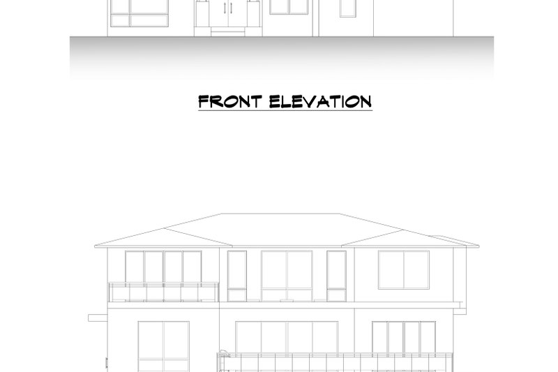 Architectural House Design - Exterior - Other Elevation for Contemporary House Plan #1066-137 - 6 bed, 5.5 bath