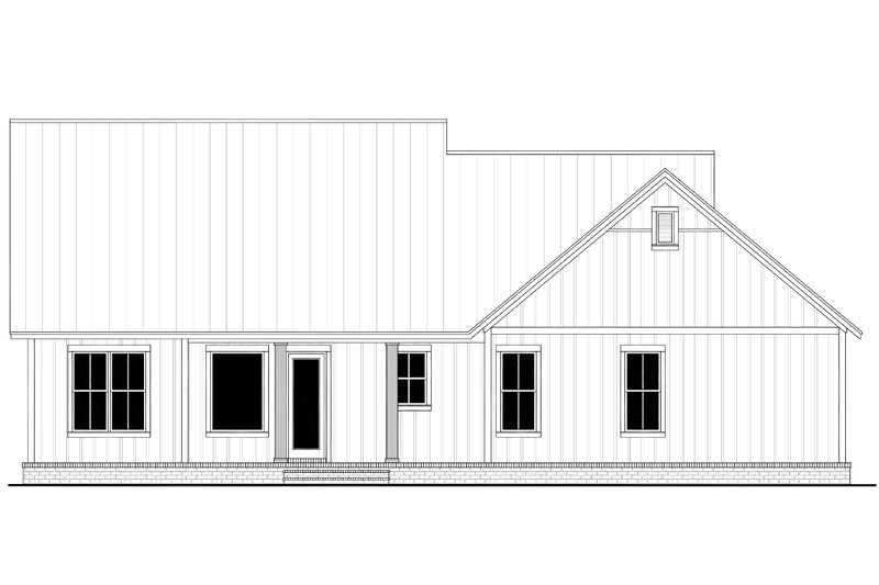 House Plan Design - Exterior - Rear Elevation for Farmhouse House Plan #430-241 - 3 bed, 2 bath