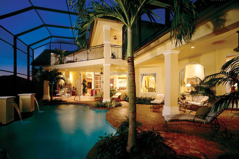 Home Plan - Exterior - Rear Elevation for Mediterranean House Plan #930-189 - 3 bed, 4.5 bath