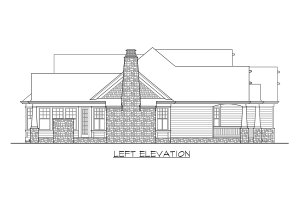 Exterior - Other Elevation for Craftsman House Plan #132-231 - 3 bed, 2 bath