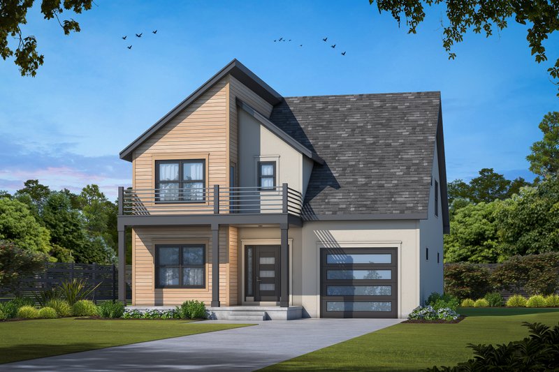 House Plan Design - Modern Exterior - Front Elevation Plan #20-2506