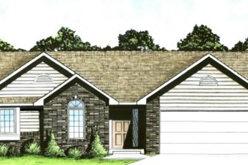 Home Plan - Traditional Exterior - Front Elevation Plan #58-114