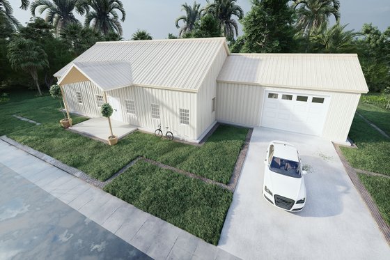 Exterior - Other Elevation 3 for Barndominium House Plan #1107-8 - 3 bed, 2.5 bath