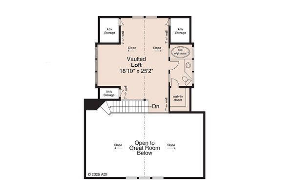 Architectural House Design - Farmhouse Floor Plan - Upper Floor Plan #124-1416
