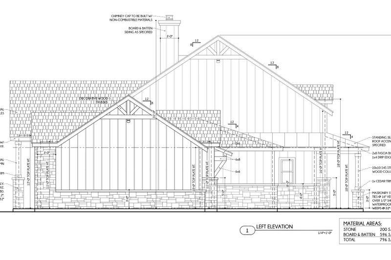 House Design - Exterior - Other Elevation for Country House Plan #1110-14 - 3 bed, 3 bath