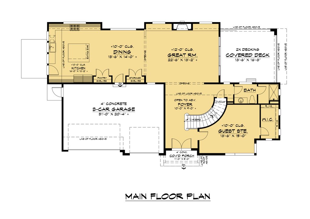 Contemporary Style House Plan - 5 Beds 5 Baths 4877 Sq/Ft Plan #1066 ...