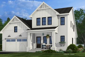 Farmhouse Exterior - Front Elevation Plan #51-1349