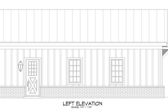 Exterior - Other Elevation for Traditional House Plan #932-687, 0 bath