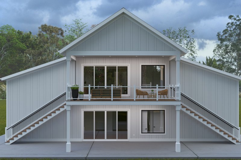 Home Plan - Exterior - Rear Elevation for Barndominium House Plan #1060-395 - 2 bed, 1.5 bath