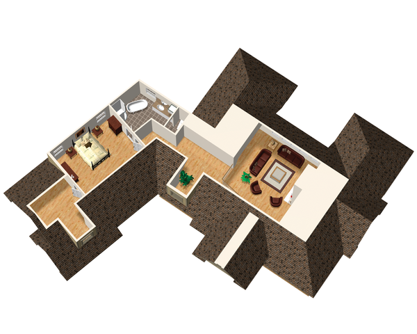 Traditional Floor Plan - Upper Floor Plan #25-4472