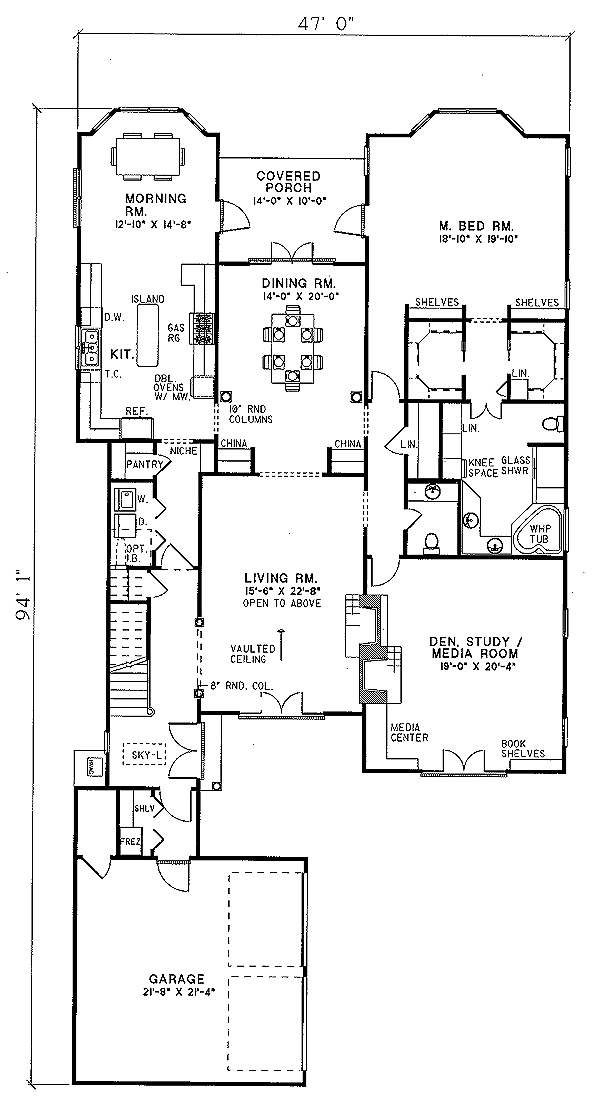 Home Plan - European Floor Plan - Main Floor Plan #17-202