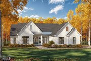 Farmhouse Style House Plan - 4 Beds 3.5 Baths 2475 Sq/Ft Plan #430-413 Exterior 