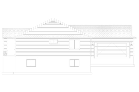 Exterior - Other Elevation 3 for Craftsman House Plan #1060-305 - 3 bed, 2 bath