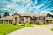 European Style House Plan - 7 Beds 7 Baths 8339 Sq/Ft Plan #54-586 