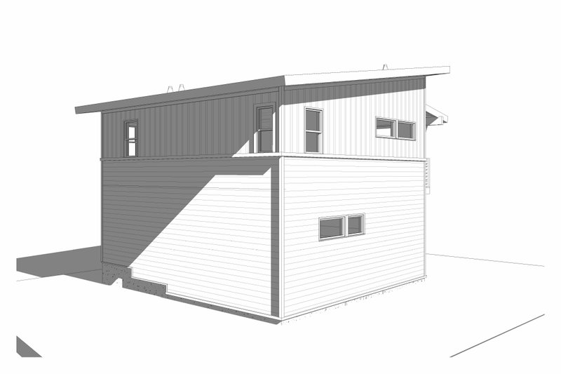 Architectural House Design - Exterior - Other Elevation 2 for Modern House Plan #895-112 - 1 bed, 1 bath