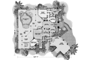 European Style House Plan - 4 Beds 5.5 Baths 4682 Sq/Ft Plan #27-298 