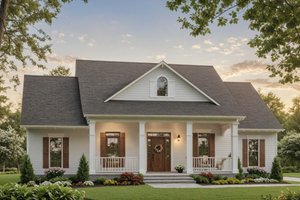 House Blueprint - Exterior - Front Elevation for Country House Plan #21-525 - 3 bed, 2.5 bath