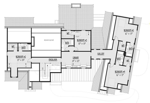 Farmhouse Floor Plan - Upper Floor Plan #1088-3