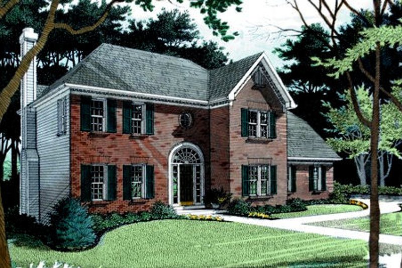 Architectural House Design - Exterior - Other Elevation 1 for Farmhouse House Plan #56-153 - 3 bed, 2.5 bath