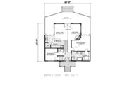 Contemporary Style House Plan - 2 Beds 1 Baths 1160 Sq/Ft Plan #138-376 