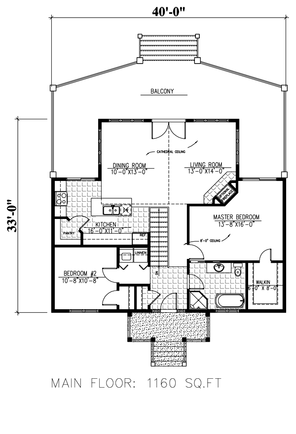 Contemporary Floor Plan - Main Floor Plan #138-376